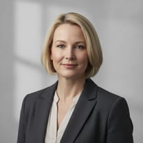 Portrait of Elin Bergström, Logistics Director at Cedar & Pine Home